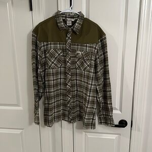 Banded Green Flannel